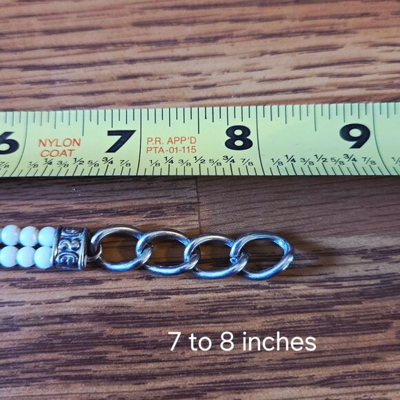 BRIGHTON "Lady Jane Emporia" Vintage Silver And Pearl Watch CITY WEDDING STYLE - Picture 9 of 12